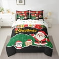 thumbnail image 2 of Feelyou Merry Christmas Child Bedding Comforter Set 7pcs, Kawaii Santa Claus Queen Bedding Sets, Fairy Tale Reversible Queen Sheet Sets, Ultra Soft Home Decor, 2 of 6