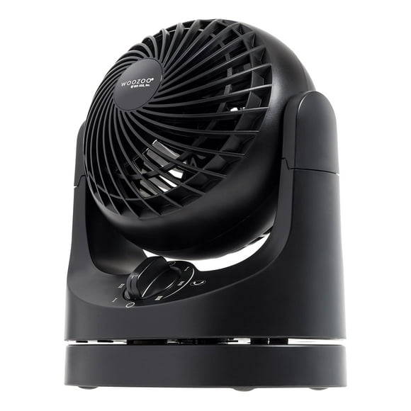 Ventilador de escritorio IRIS USA WOOZOO de 3 velocidades, distancia de aire de 9,5 m