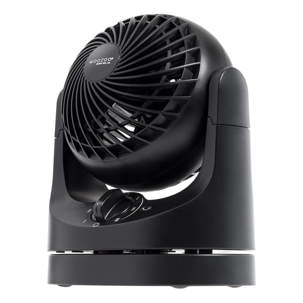 Ventilador de escritorio IRIS USA WOOZOO de 3 velocidades, distancia de aire de 9,5 m