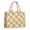 Orange and White Checkered Pattern, variant on Green and Black Checkered Pattern Tote Bag, Travel Tote Purse with Interior Pockets & Top Handle, Smooth Zipper Gifts for Work Shopping Travel,15.7 X 5.1 X 13 Inches