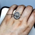 thumbnail image 2 of Sterling Silver Wolf Ring: Gothic Viking Animal Jewelry, 2 of 10