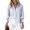 *Blue, variant on ClodeEU Women's Lapel Collar Button Down Striped Long Sleeve Shirt,Casual Loose Blouse ,Women's Plus L