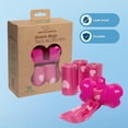 thumbnail image 3 of Bolsas para excrementos de perro Best Pet Supplies (240 bolsas) a prueba de fugas, color rosa, 3 of 5