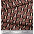 thumbnail image 3 of Soimoi Rayon Fabric Text & Bunny Animal Print Sewing Fabric Yard 56 Inch Wide, 3 of 3