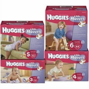 Huggies Little Movers Diapers, Big Pack, Size 3, 72 Count