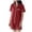 Brick Red, variant on eczipvz Girls Boys Pajamas Satin Pajama Set Silk Pjs Short Sleeve Sleepwear Kids Button-Down Nightwear Pink XXXL