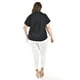 thumbnail image 3 of Blusa casual manga corta Roman Fashion /Tallas Extras, 5112 (Negro) negro 38, 3 of 6