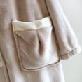 thumbnail image 7 of FDGIU Long Fluffy Bathrobe for Women, Plush Sleepwear Robe, Warm & Cozy Long Sleeve Nightgown Loungewear, 7 of 7