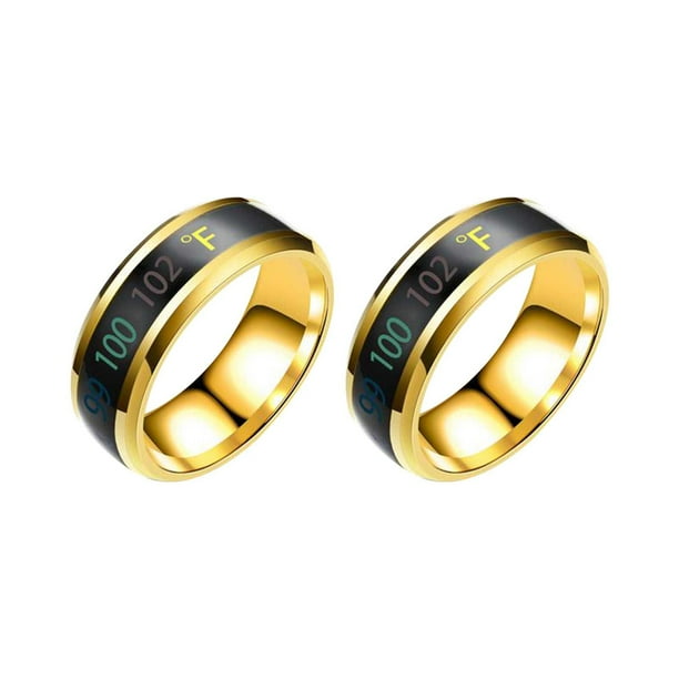 Xihbxyly Pulsera de Monitoreo de Temperatura, Diseño de Acero Inoxidable, Sensor de Temperatura y Estado de Ánimo, Elegante y Funcional, Regalo Ideal para Hombres y Mujeres, Reduce El Estrés y Mejora