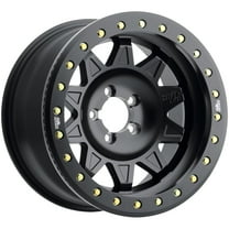 DIRTY LIFE ROADKILL-9302 17X9 5X127 -38ET 71.5CB MATTE BLACK W/SIMULATED RING