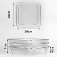 thumbnail image 1 of Disposable Non-Stick Air Fryer & Oven Baking Liners, 100 Sheets, 20cm Square, 1 of 10