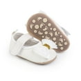 thumbnail image 2 of Yoyauz Baby Girl Mary Jane Shoes Anti Slip Rubber Sole Ballet Slippers Princess Dress Wedding Shoes Newborn Kids Shoes Toddler Shoes（0-12 Month）, 2 of 10