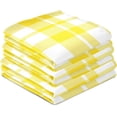 thumbnail image 4 of Coolnut Buffalo Plaid Yellow Kitchen Dish Towel Set of 1, Soft Absorbent Drying Dishcloths Dish Towels with Hanging Loop for Kitchen Bathroom Bar Home Decor, 28 x 18 Inch Washcloth Gift, 4 of 7
