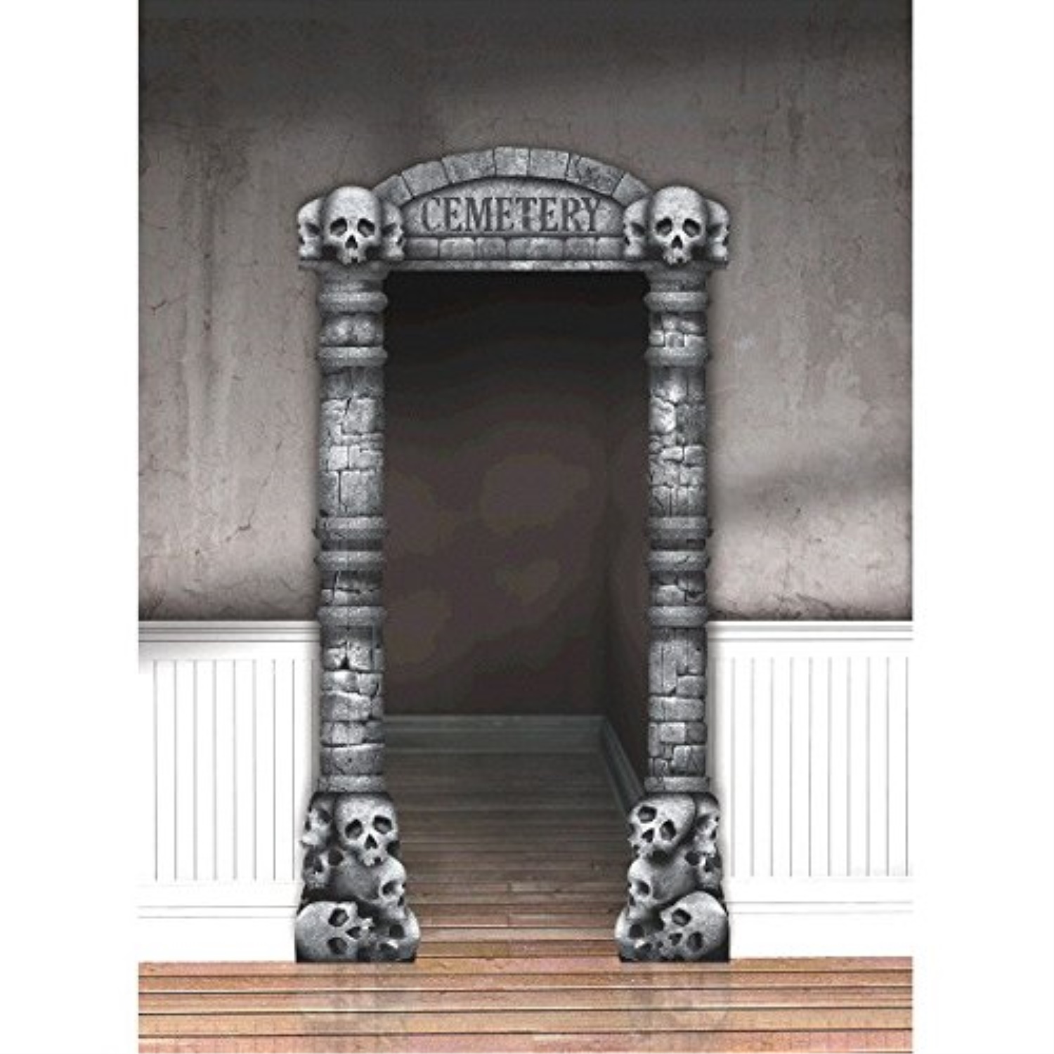 amscan cemetery deluxe doorway entry spooky halloween decor Walmart