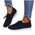 thumbnail image 3 of Espadrilles Compensées en Maille Confortables pour Femmes Dames Mode Respirantes à Lacets, 3 of 9