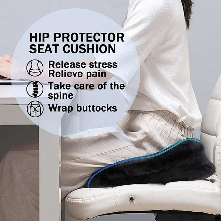 XINJUN Decompression Cushion, Comfort Memory Foam Seat Cushion for Car Seat  Drivers, Tailbone (Coccyx) Pain Relief Cushion, Office Chair Cushion