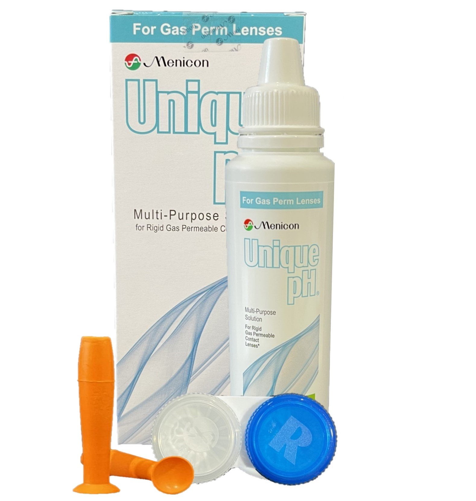 Menicon Unique pH Multi-Purpose Solution 4 Oz & CEREM Lens Remover, Bundle
