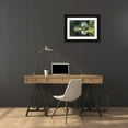 thumbnail image 3 of Rotenberg, Nancy 14x11 Black Ornate Wood Framed with Double Matting Museum Art Print Titled - Maine, Northeast Harbor Garden pond scenic, 3 of 4
