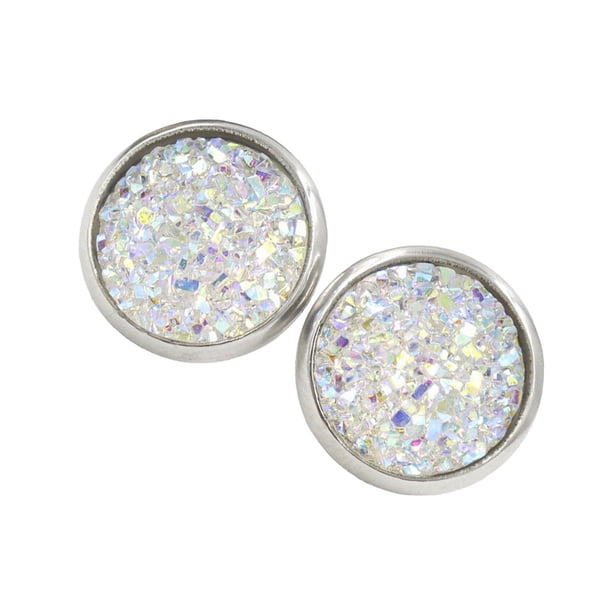 Pendientes Qarigey simples llamativos gotas joyería antisensibilidad incrustaciones de diamantes de imitación redondos Type1 NO1