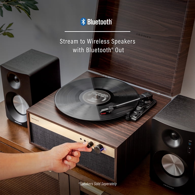 Crosley Jasper Record Player In Walnut - Walmart.com