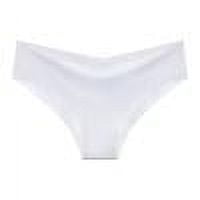 ZyeKqe Thongs for Women Seamless High Waisted Soft Underwear Smoothing Breathable Ladies Panties
