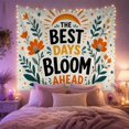 thumbnail image 2 of Boho Sunset Hills with the Best Days Bloom, Nostalgic Vintage for Botanical Art Lovers, Botanical Wall Decor, Mother'S Day Gift, Tapestry Wall Hanging for Bedroom and Dorm, 2 of 7