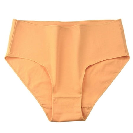 

QWERTYU Invisible Comfort Bikini Underwear Seamless Stretch Hipster Seamless Low Rise Panties for Women Khaki M