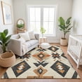 thumbnail image 7 of Addison Rugs Mayfield Premium Machine Washable Transitional Aztec Ivory Rectangle Rug, 2'6" x 3'10", 7 of 7