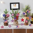thumbnail image 6 of HuiXinOu Independence Day Decorations 12 Pack, Wood Star Ornaments 4th of July Hanging Decor, Rustic Patriotic Gift Tags for Farmhouse Mantel, USA Flag Party Supplies, 6 of 6