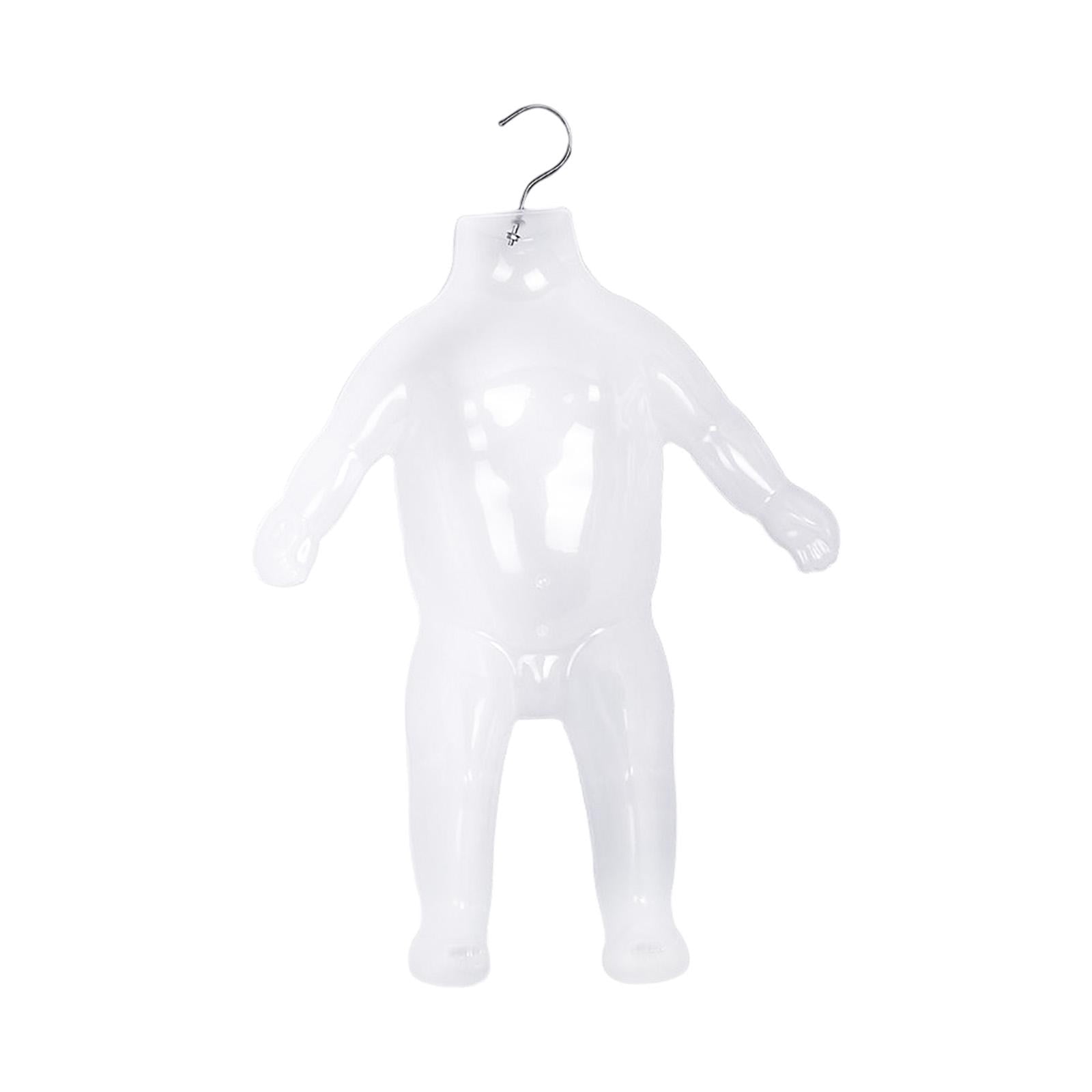 Kids Mannequin Dress Form, Hanging Body Form Hard Realistic with Hands and Feet Child Mannequin Torso, Child Mannequin for Home Window Shop Translucent