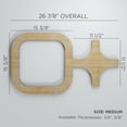 thumbnail image 3 of Ekena Millwork 26 7/8"W x 15 3/8"H x 1/4"T Medium Lancaster Decorative Fretwork Wood Wall Panels, Hickory, 3 of 18