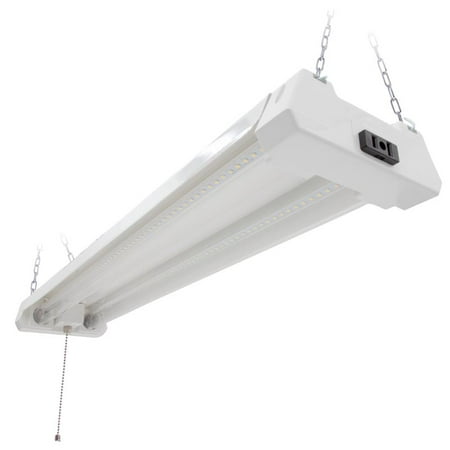 Maxxima 2ft. Utility Led Shop Light Fixture, Linkable, Clear Lens 5000K Daylight 2500