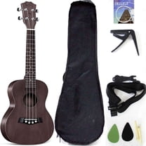 Batking Tenor Ukulele, 26-Inch Solid Mahogany Top ukulele tenor ukulele for adults with Accessories: Gig Bag, Strap, Nylon Strings, Trigger Capo, Picks