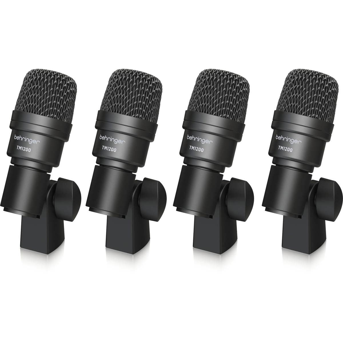 Behringer BC1200 Professional 7-Piece Drum Microphone Set for Studio and Live Applications Bundle with 7-Pack XLR Cables