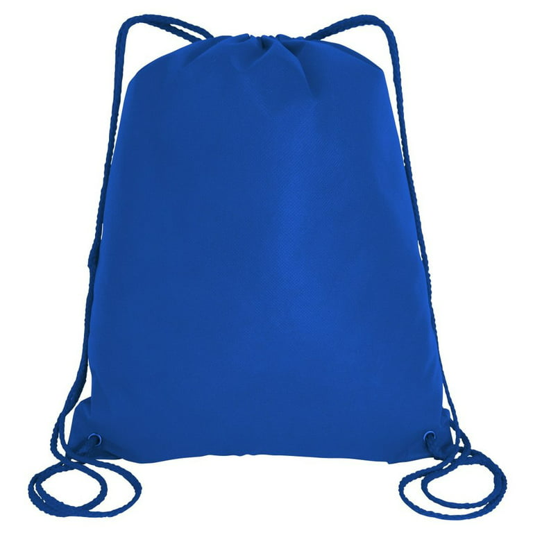 KUUQA 2 Pcs Light Blue Drawstring Backpack Drawstring Bag Bulk Sports Cinch  Bags String Backpack Storage Bags for Gym Traveling