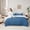 Blue, variant on Manfei Orange Bedding Twin Size,Silver Ombre Comforter Sets with Sheets,Modern Aesthetic Art Bedding Sets Twin Size,Breathable Room Decoration Reversible,7pcs
