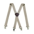 thumbnail image 3 of segolike Men Suspenders Elastic Wide Suspenders Simple with 4 Swivel Hook Clips Braces x Type for Cosplay Dance Costume Jeans Holidays Beige, 3 of 8