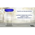 thumbnail image 4 of Double Wall Plastic Tumblers with Slid-lock Lid, 14 oz, 6 pack, Plastic Travel Coffee Cups , Blue, 4 of 5
