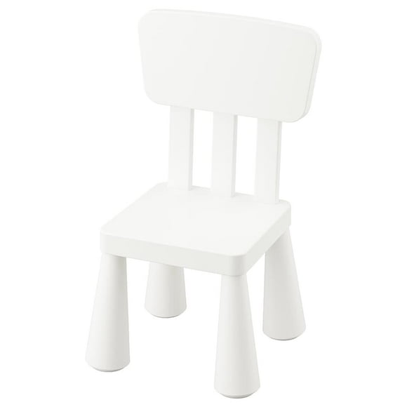 IKEA Chaise pour Enfant MAMMUT, Intérieur/extérieur/blanc