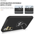 thumbnail image 3 of Galaxy S24 Plus Case for Samsung Galaxy S24 Plus Case  Grade Shockproof Built-in Ring Holder Kickstand Car Mount  Heavy Duty Protective Case for Galaxy S24+ Plus Phone Case (Black), 3 of 15