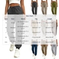 thumbnail image 3 of ZHYou No Boundarie Women's Cargo Pants with Flat Pockets Casual Cuffed Leg Drawstring Elastic Waist Jogger Pants with Pockets,Gray,Size L, 3 of 6