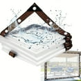 thumbnail image 3 of Feimier 1PC Waterproof Clear Tarps with Grommets Patio Tarps for Covering Greenhouse, 3 of 9