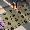 thumbnail image 4 of Paw Prints and Bones Door Rugs,Washable Non Slip Door Mats Indoor,Decorative Door Mats,Entry Mat Indoor for Entrance,Bedroom,Kitchen,Bathroom,20"x32", 4 of 6