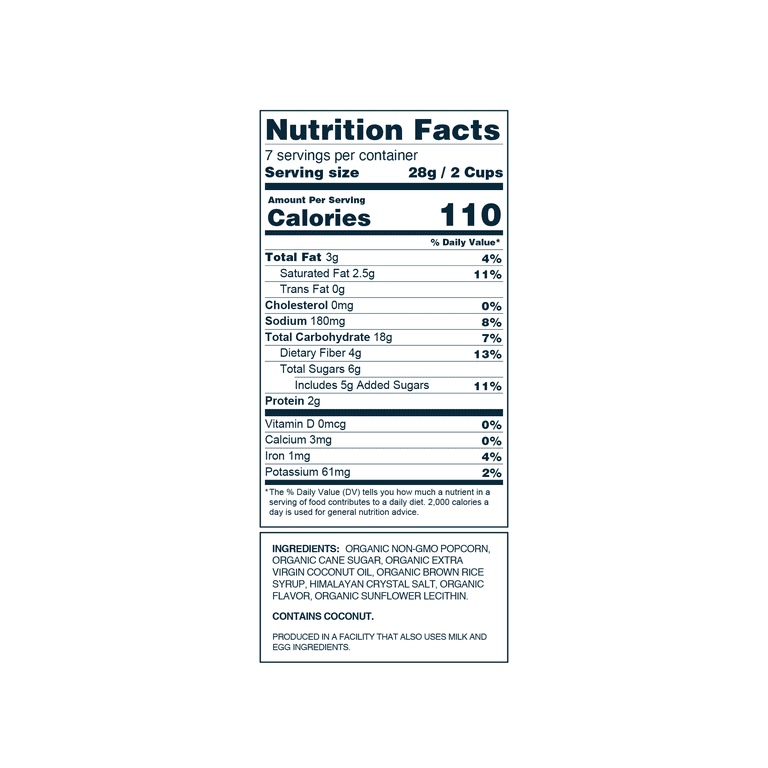 (4 pack) LesserEvil, Organic Popcorn, Himalayan Sweetness