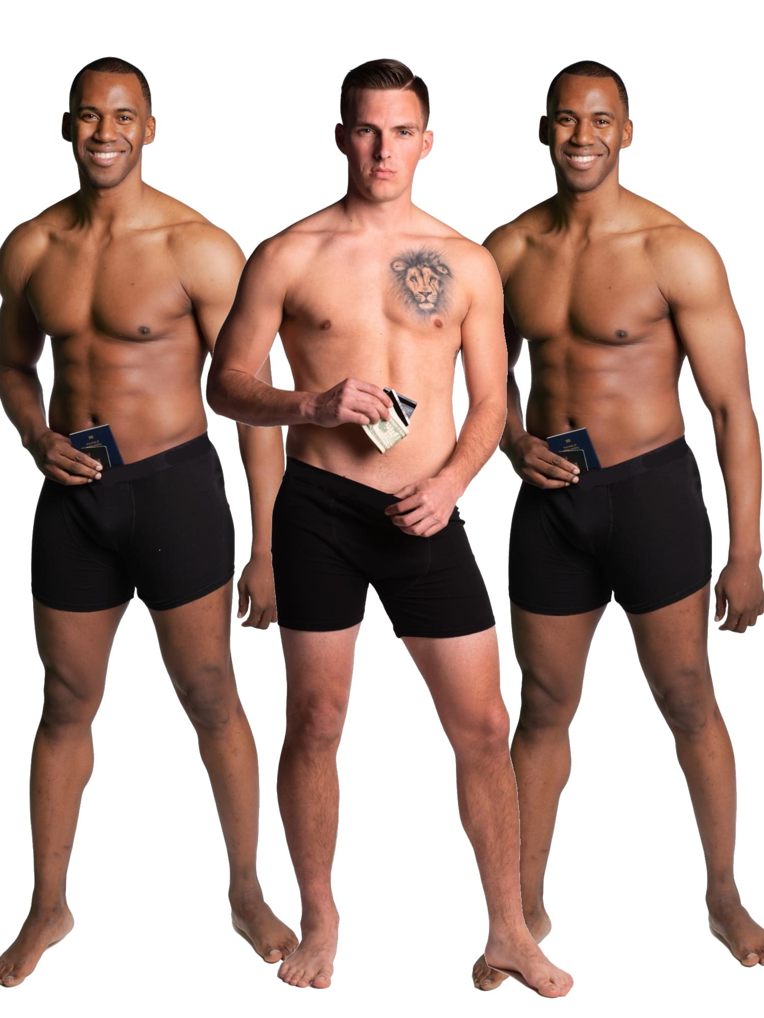 Mens Comfortable Underwear Running Horses Boxer Briefs for Men