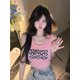 thumbnail image 1 of VISgogo - Chaleco de punto para mujer, sin mangas, cuello redondo, corazón, primavera, otoño, verano, fiesta, casual, tops VISgogo  moda, 1 of 2