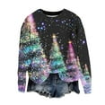 thumbnail image 2 of Christmas Sweaters for Women 2024 Womens Sweater Festive Christmas Print Round Neck Long Sleeve Sweater - Suitable for Holiday Parties, 2 of 4