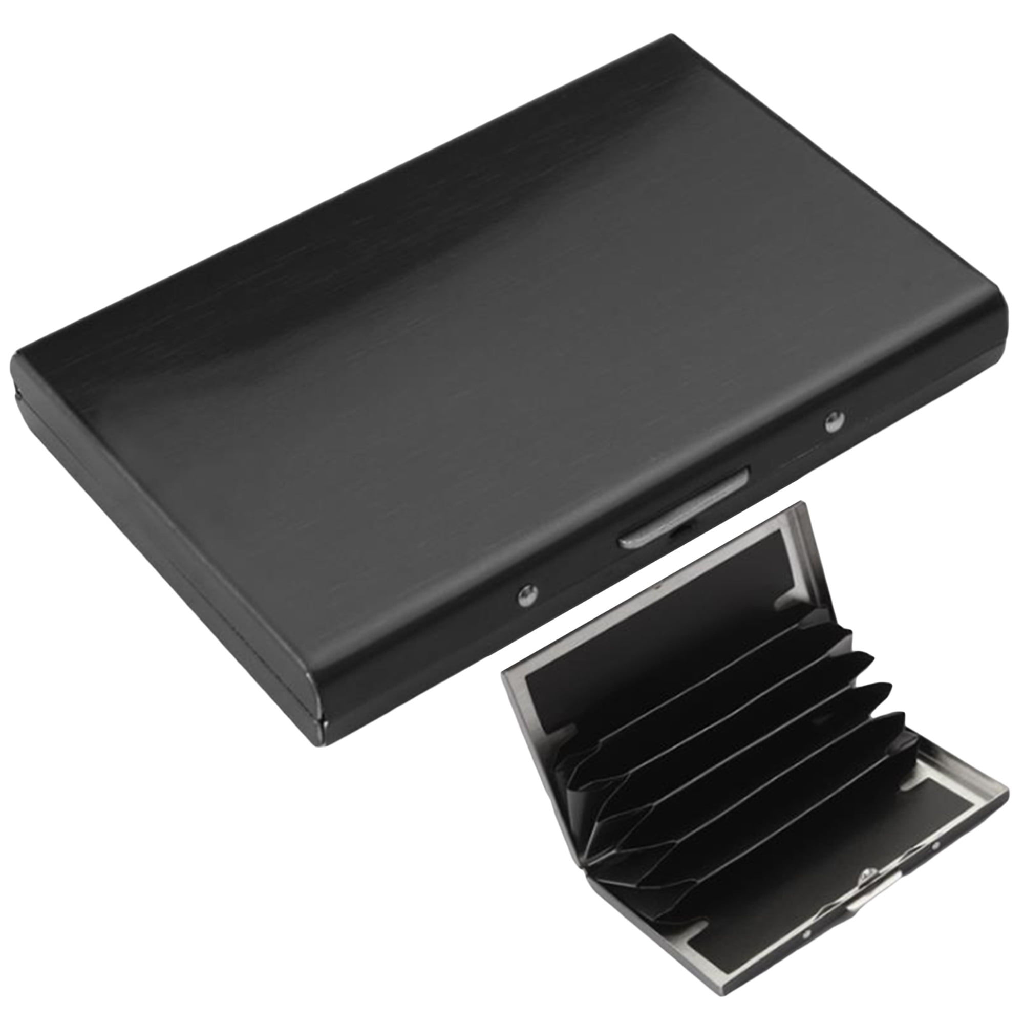 Sunisery Credit Card Holder Metal Wallet for Women Men, Portable Stainless Steel Card Holder for