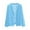 Blue, variant on EGNMCR Womens Long Sleeve Jacket, Long Sleeve Hoodless Casual Outwear & Jackets Women's Casual Fashion Lace Hollowed-out Long Sleeve Jacket Cardigan Polyester top for women