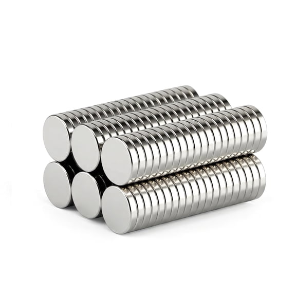 Magnets, 120 Pcs 8mm x 2mm Neodymium Magnet, Rare Earth Magnetic Discs for Fridge, Whiteboard, Office, Science Projects, DIY Crafts, School